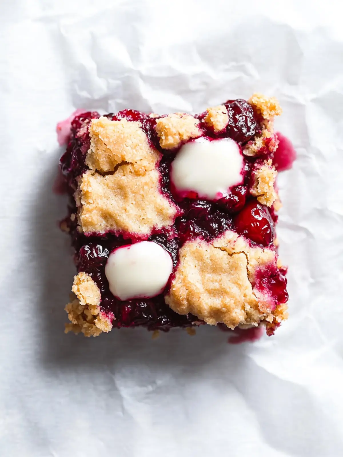 Cranberry Crumble Bars