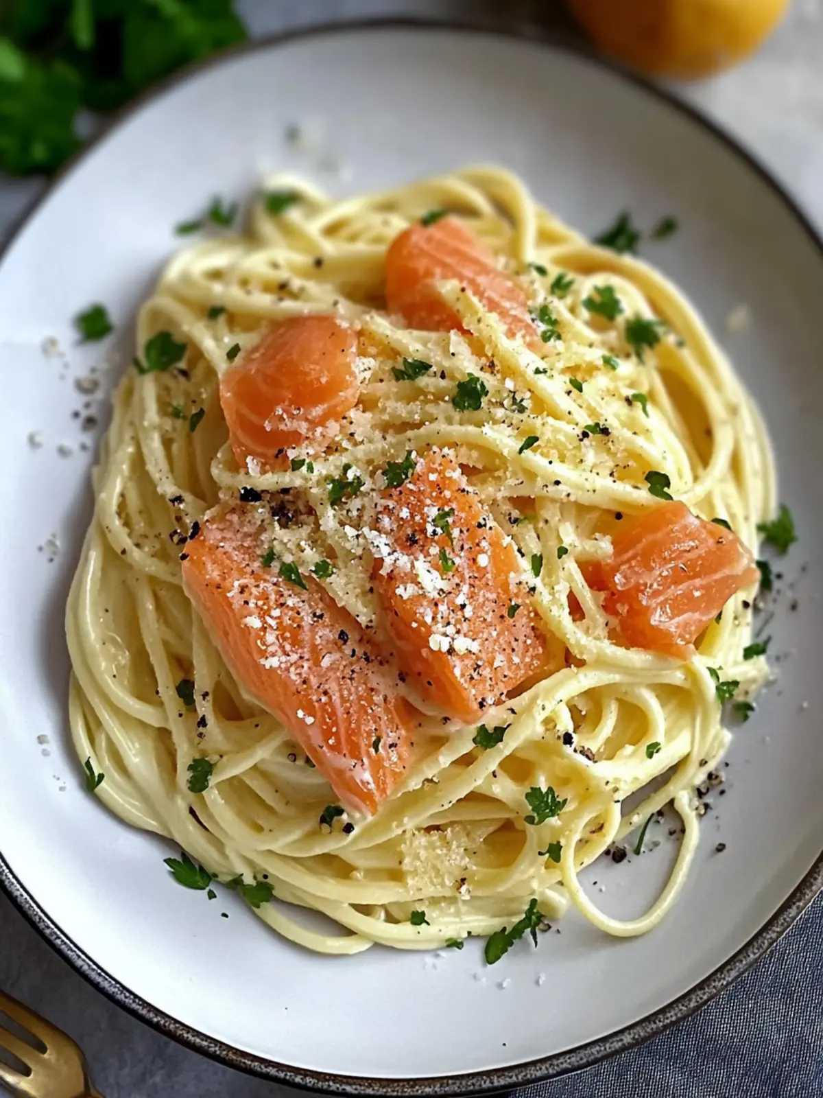 Smoked Salmon Carbonara: A Creamy Twist on Classic Pasta 4 Smoked Salmon Carbonara