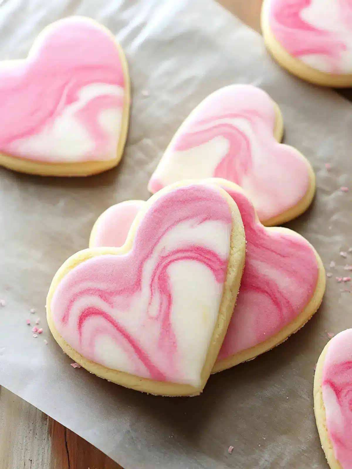 Marbled Pink Valentine s Day Sugar Cookies You'll Love to Bake 4 Marbled Pink Valentine s Day Sugar Cookies