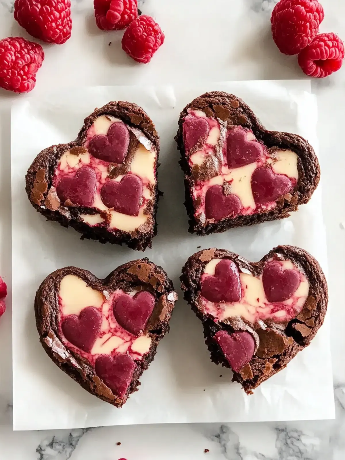 Heart Shaped Brownies