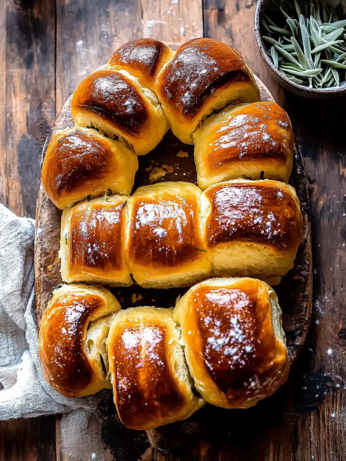 Heavenly Salted Sage Honey Butter Brioche Rolls Recipe 4 Salted Sage Honey Butter Brioche Rolls.