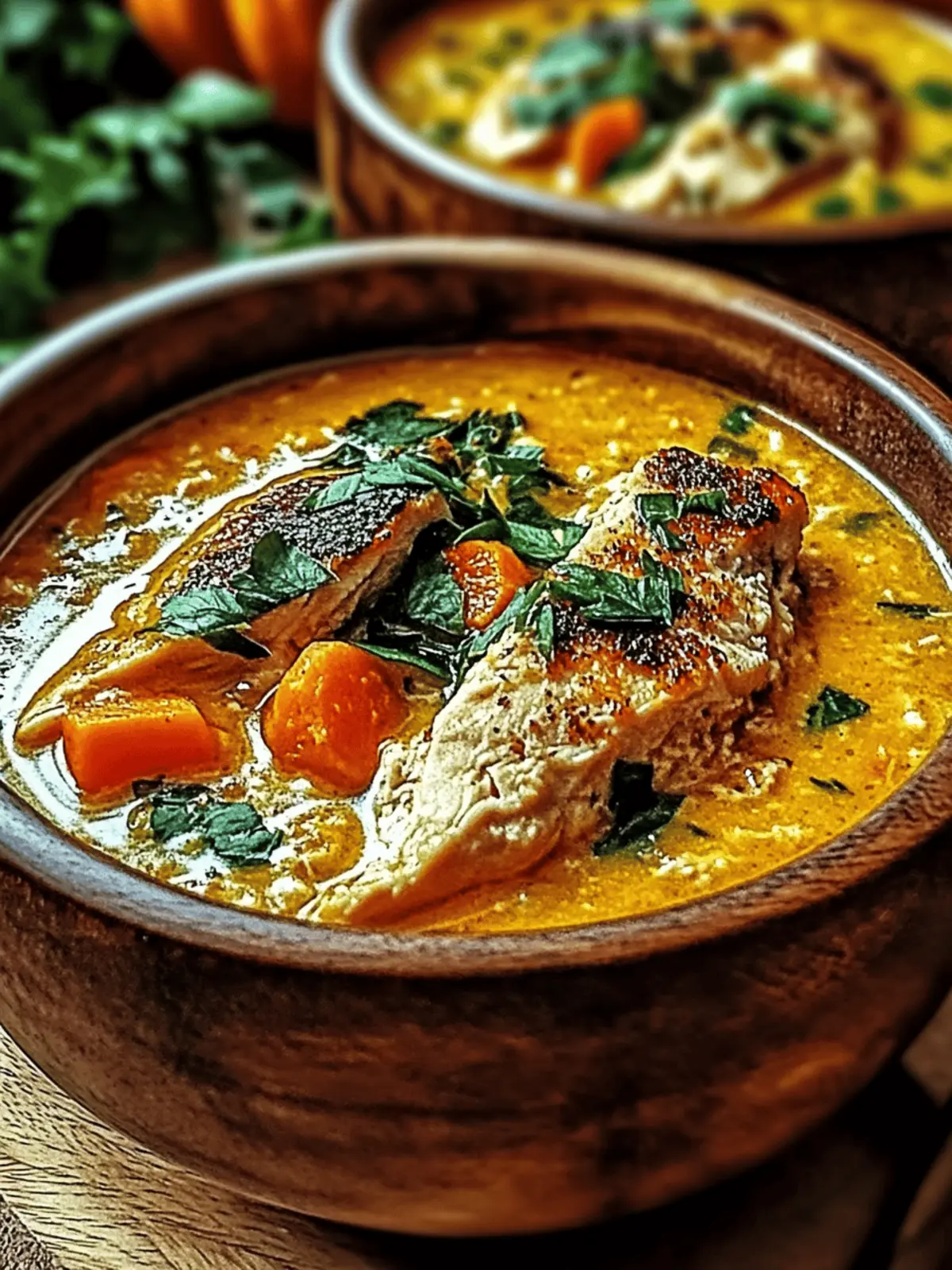 Comforting Creamy Pumpkin Chicken Soup for Cozy Nights 4 Creamy Pumpkin Chicken Soup