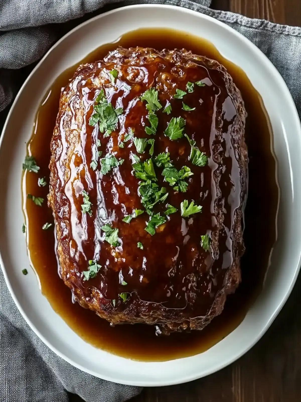 Juicy Meatloaf with Jelly Glaze