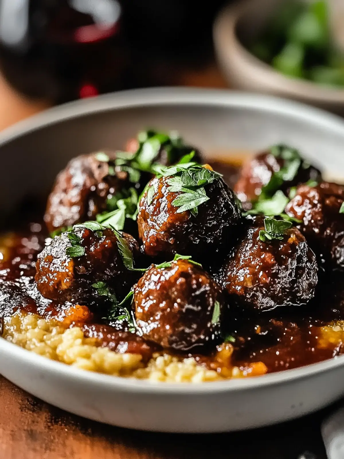 Red Wine Braised Meatballs That Will Impress Everyone Tonight 3 Red Wine Braised Meatballs
