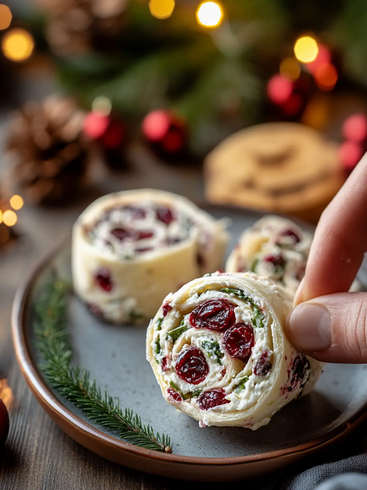 Christmas Cranberry Roll Ups