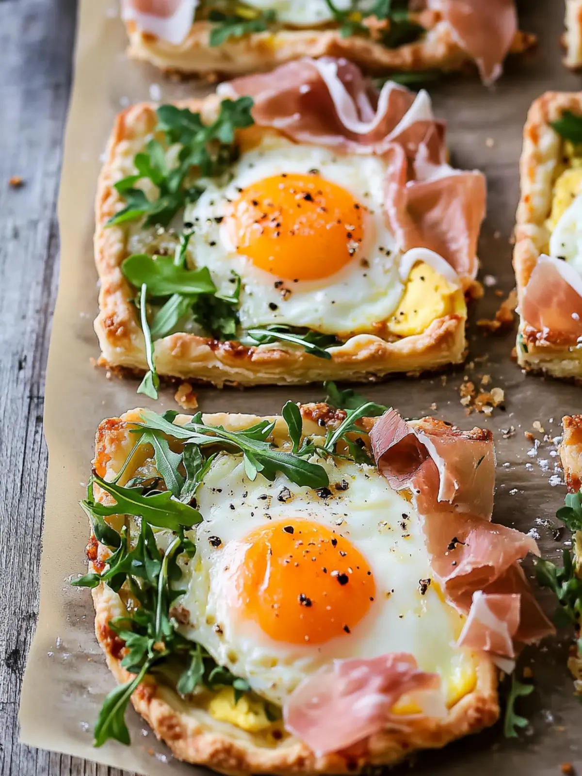 Baked Prosciutto and Egg Breakfast Tart