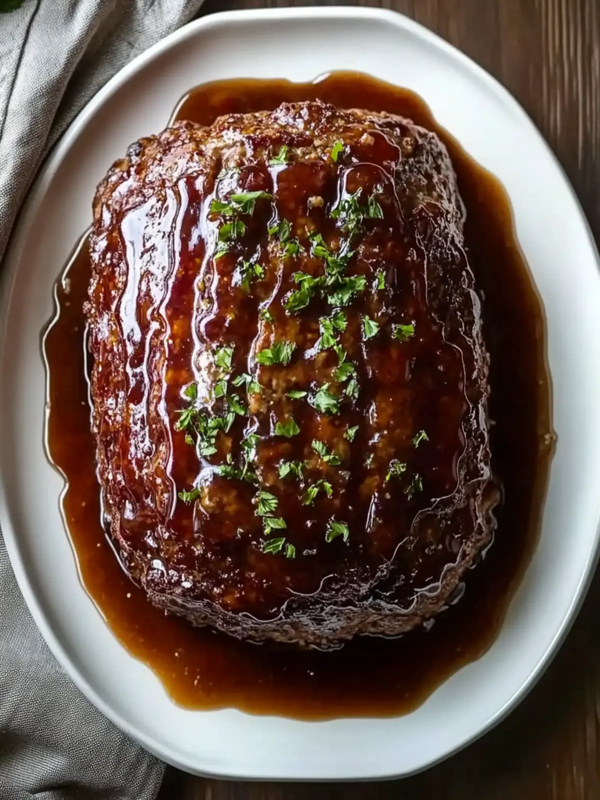 Juicy Meatloaf with Jelly Glaze