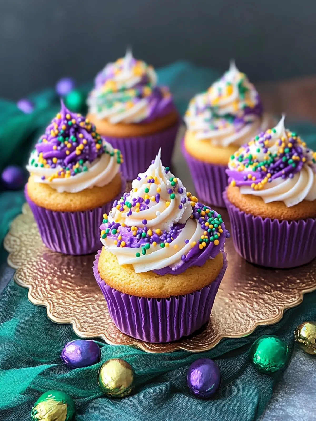 King Cake Cupcakes