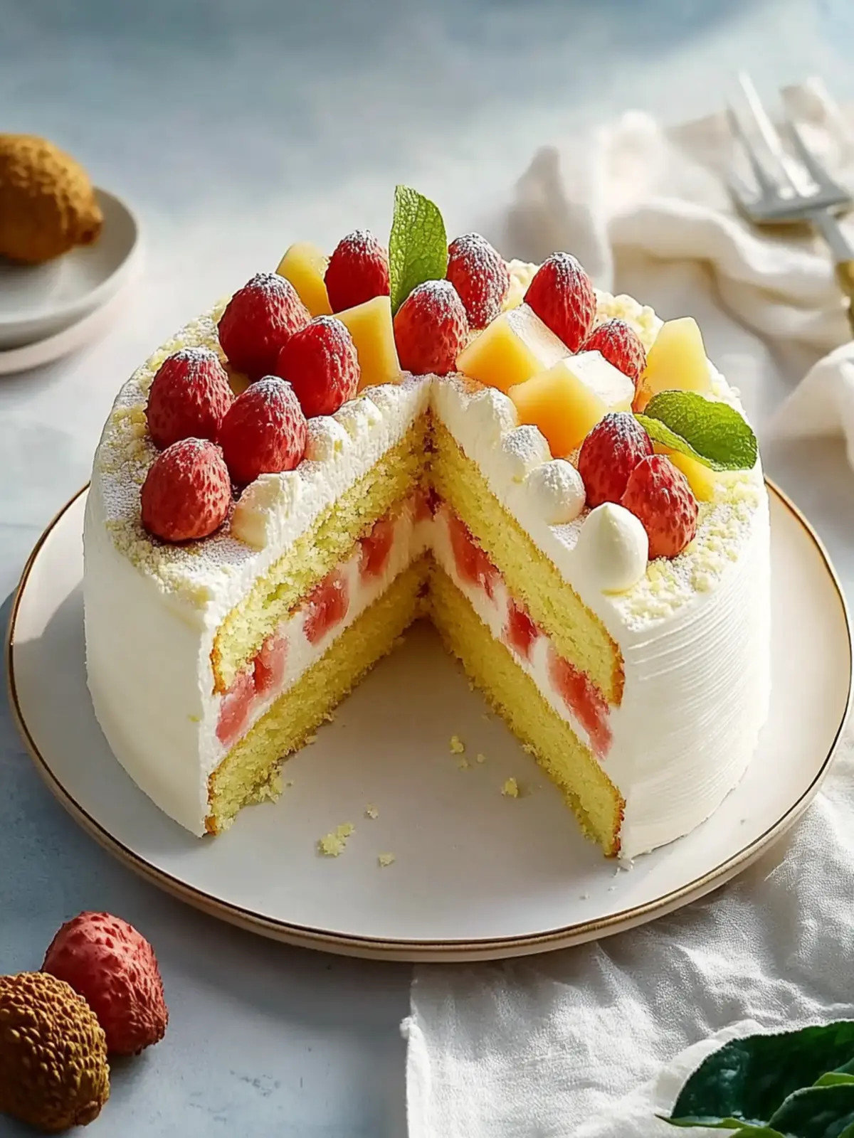 Delicious Lychee Cake: Your New Favorite Celebration Dessert 4 Lychee Cake