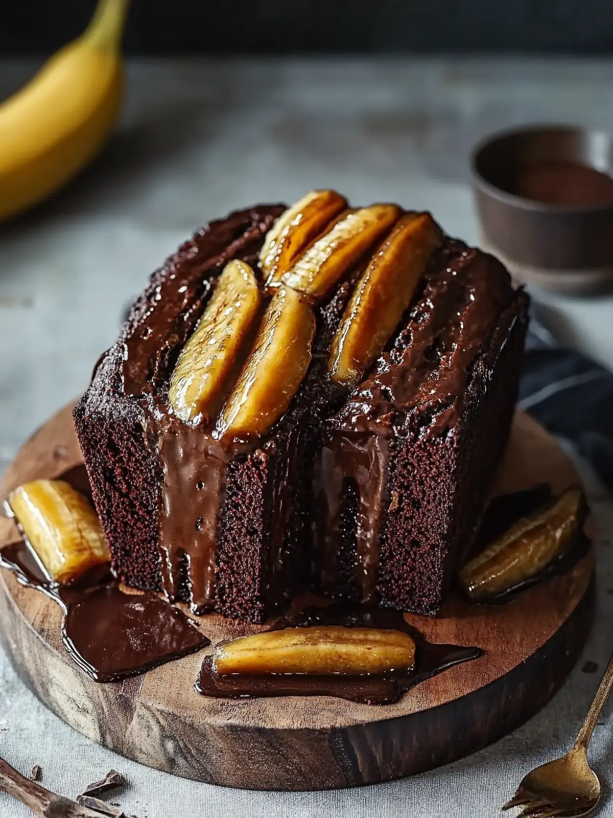 Mouthwatering Chocolate & Caramelised Banana Bread Recipe 3 Chocolate & Caramelised Banana Bread