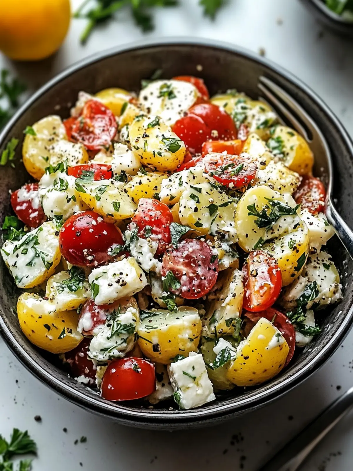 Vibrant Turkish Potato Salad with Zesty Mediterranean Flair 3 Turkish Potato Salad