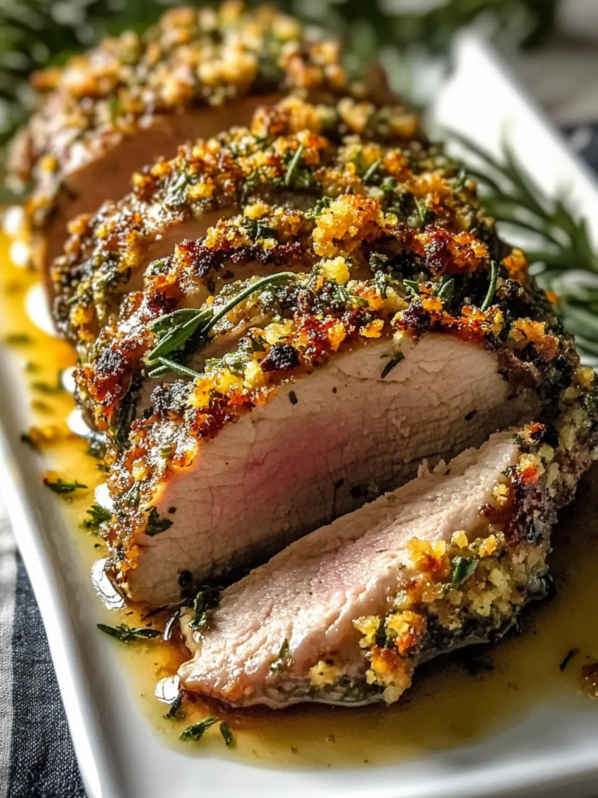 Savor the Flavor: Herb-Crusted Juicy Roasted Pork Tenderloin 4 Herb-Crusted Juicy Roasted Pork Tenderloin