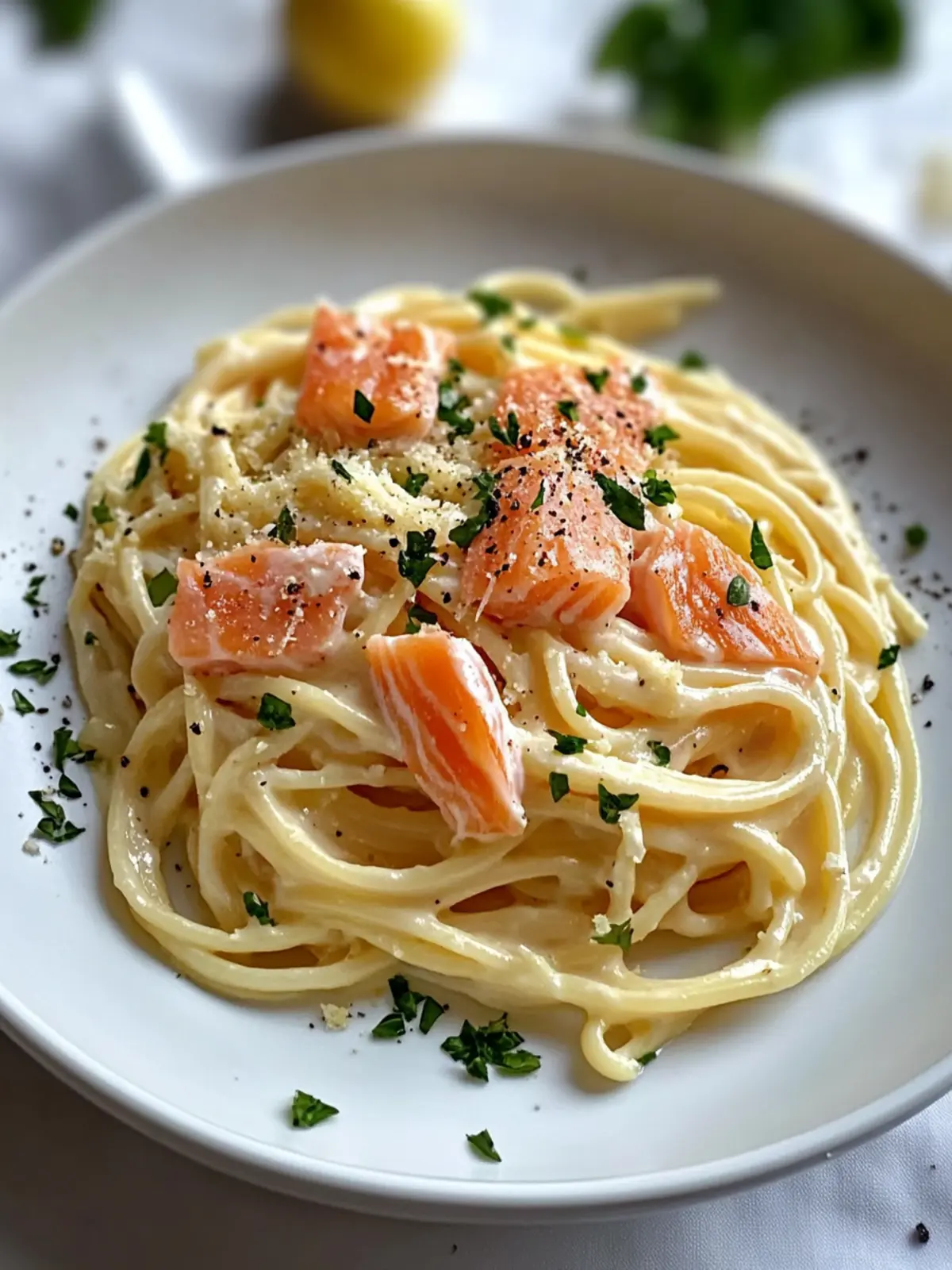 Smoked Salmon Carbonara: A Creamy Twist on Classic Pasta 3 Smoked Salmon Carbonara
