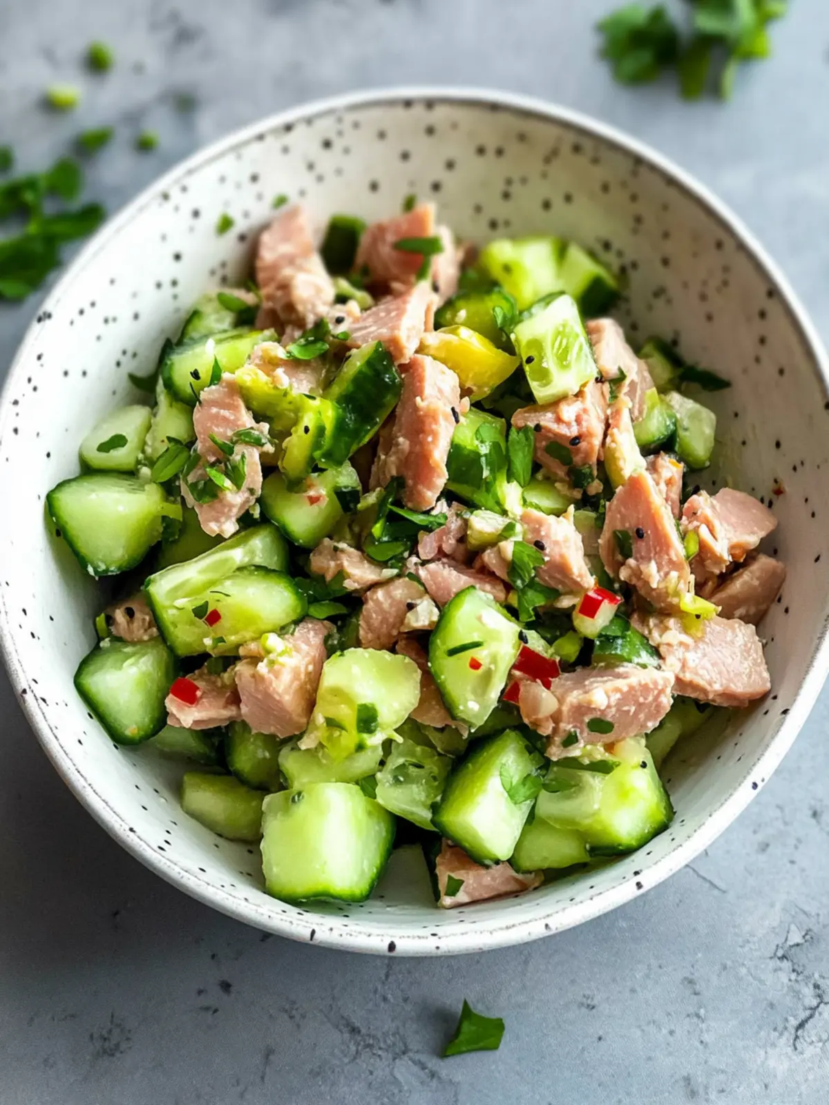 Tuna Salad With Cucumber