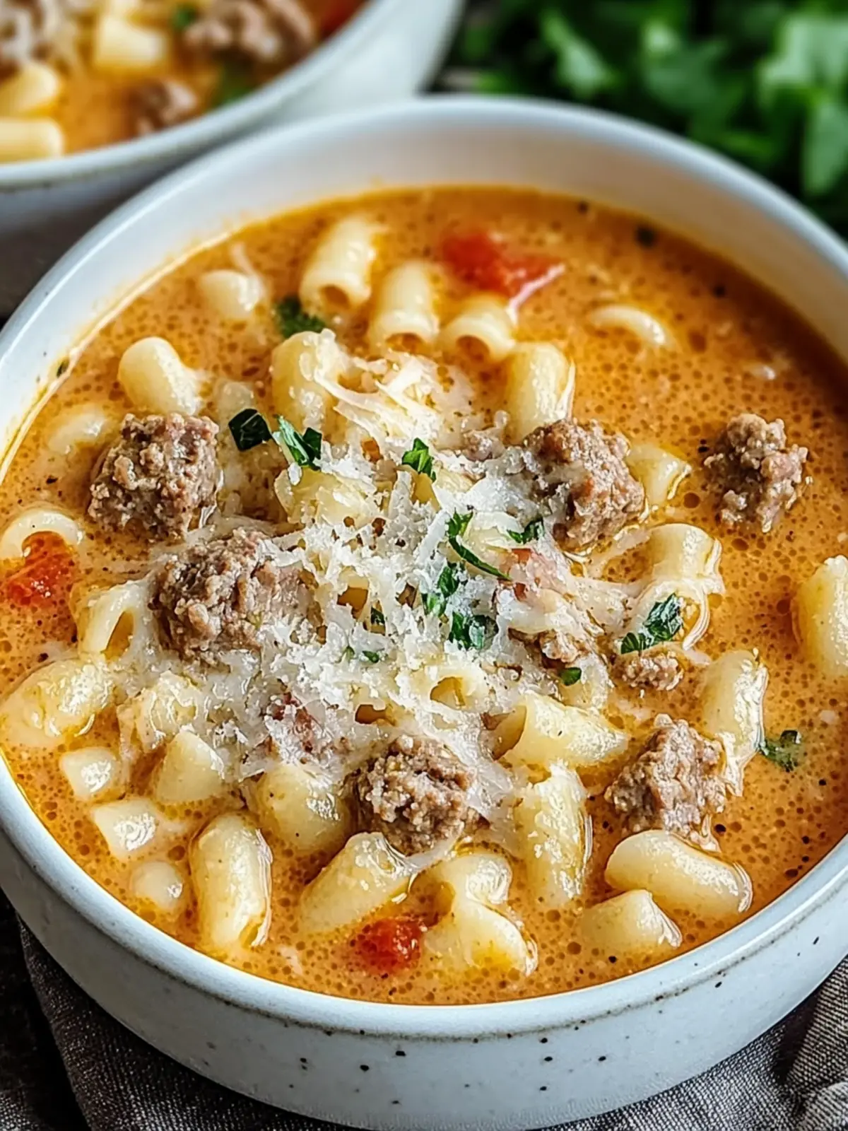 Cozy Up with Creamy Parmesan Italian Sausage Ditalini Soup 4 Parmesan Italian Sausage Ditalini Soup
