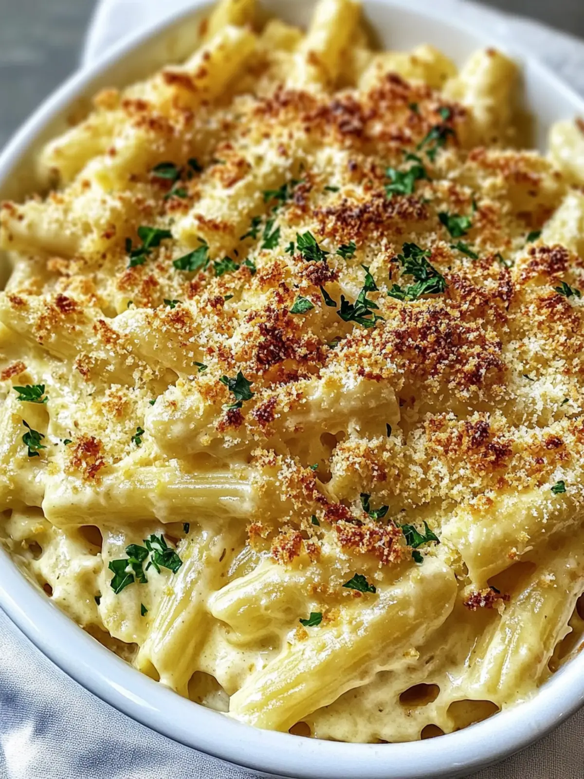 Creamy Garlic Parmesan Pasta Bake: Comfort in Every Bite 2 Creamy Garlic Parmesan Pasta Bake