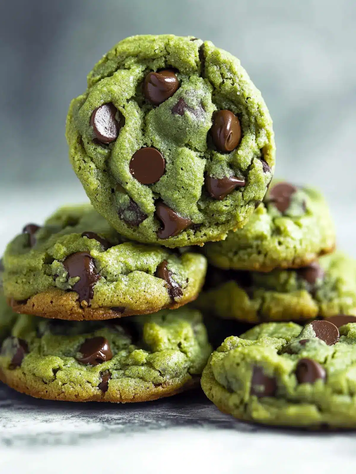 Chewy Matcha Chocolate Chip Cookies with a Green Twist 2 Matcha Chocolate Chip Cookies
