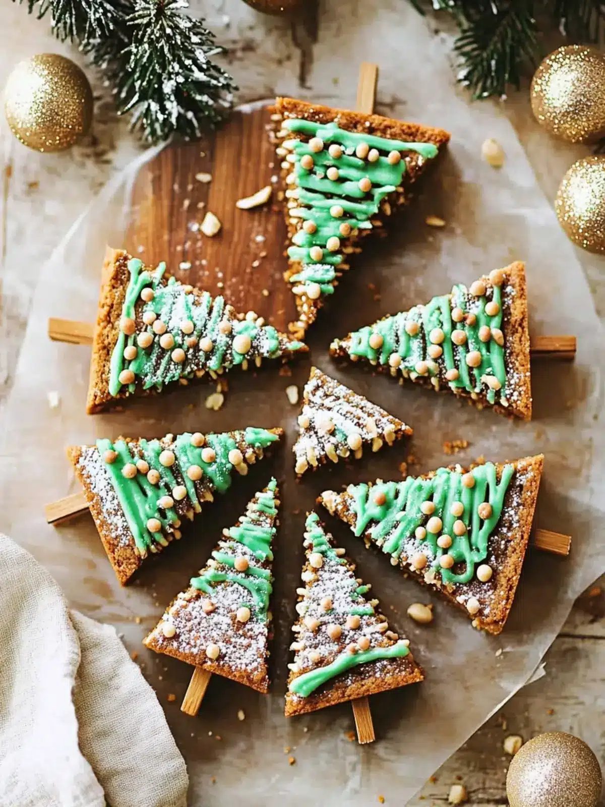 Salted Peanut Butter Christmas Trees