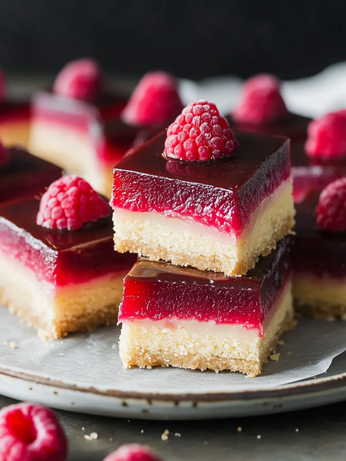 Delicious Vegan Raspberry Caramel Millionaires Shortbread Recipe 3 Raspberry Caramel Millionaires Shortbread