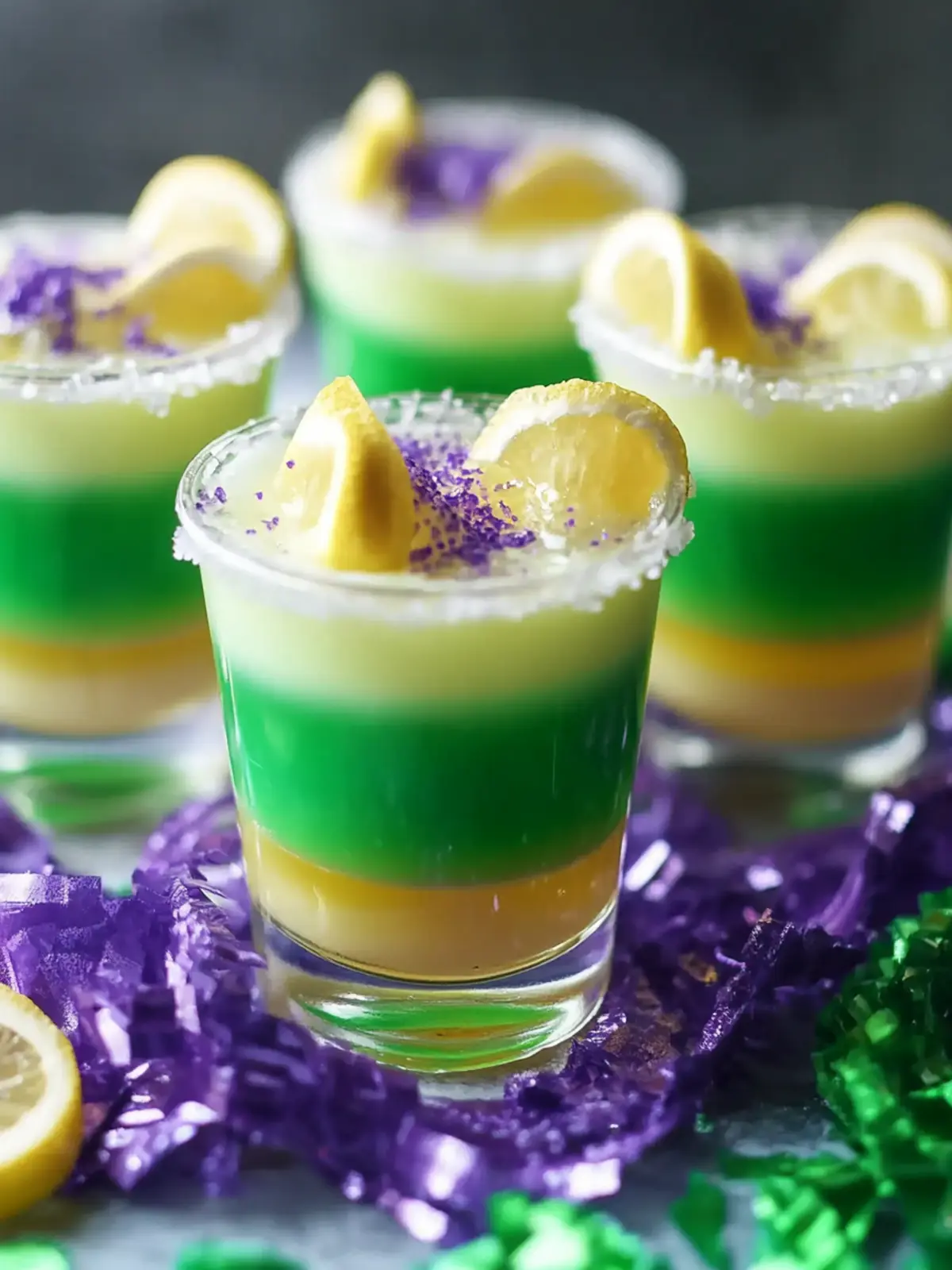 Mardi Gras Jello Shots: Festive Layers for a Fun Gathering 3 Mardi Gras Jello Shots