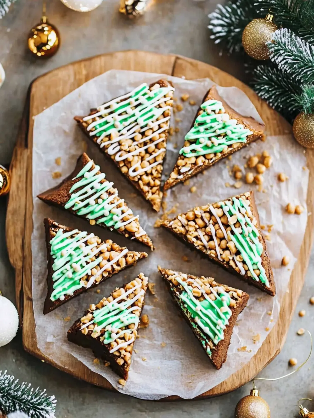 Salted Peanut Butter Christmas Trees