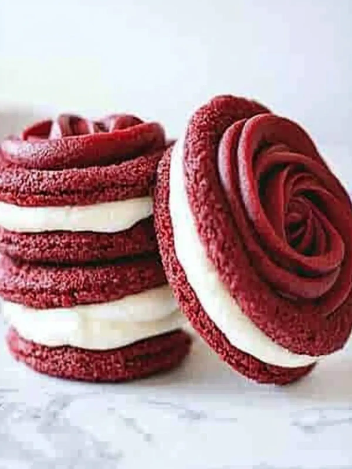 Delightful Red Velvet Rose Sandwich Cookies to Impress Your Guests 4 Red Velvet Rose Sandwich Cookies