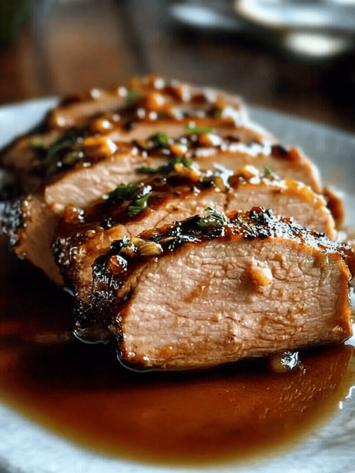 Maple Dijon Glazed Pork Tenderloin