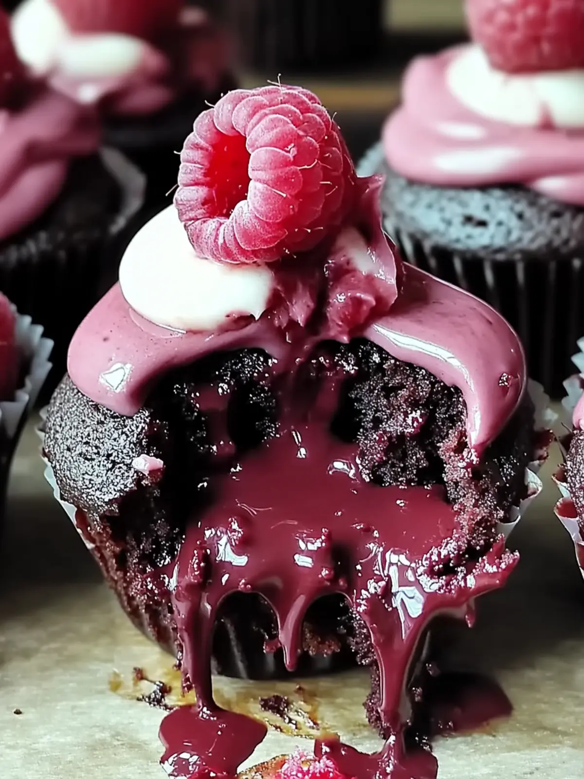 Raspberry Chocolate Lava Cupcakes for Sweet Celebrations 3 Raspberry Chocolate Lava Cupcakes