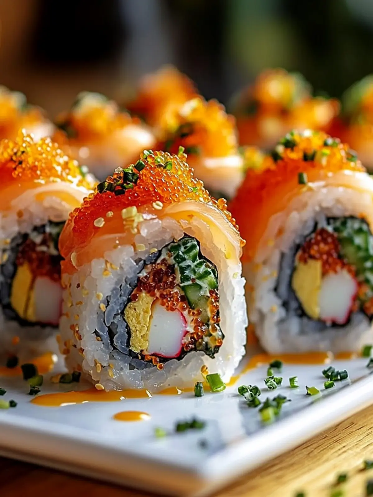 Southern-Style Mardi Gras Sushi Rolls