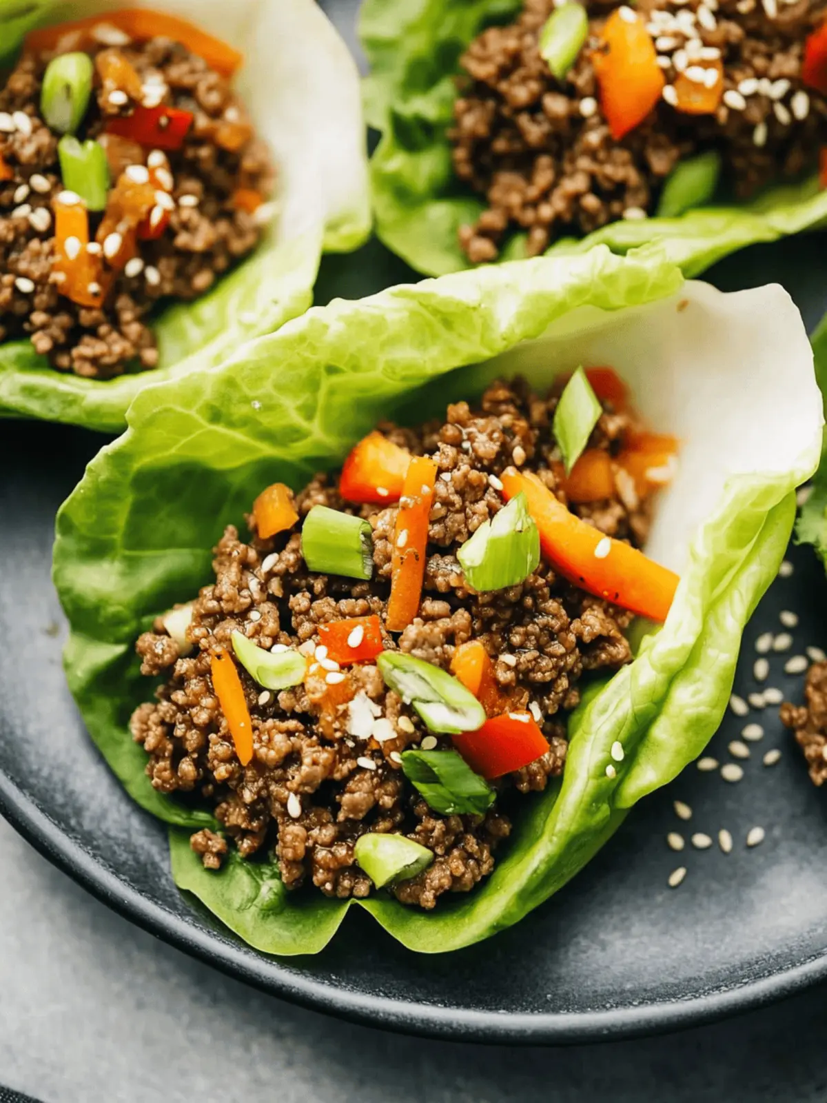 Savory Asian-Style Ground Beef Lettuce Wraps You ll Love 2 Asian-Style Ground Beef Lettuce Wraps