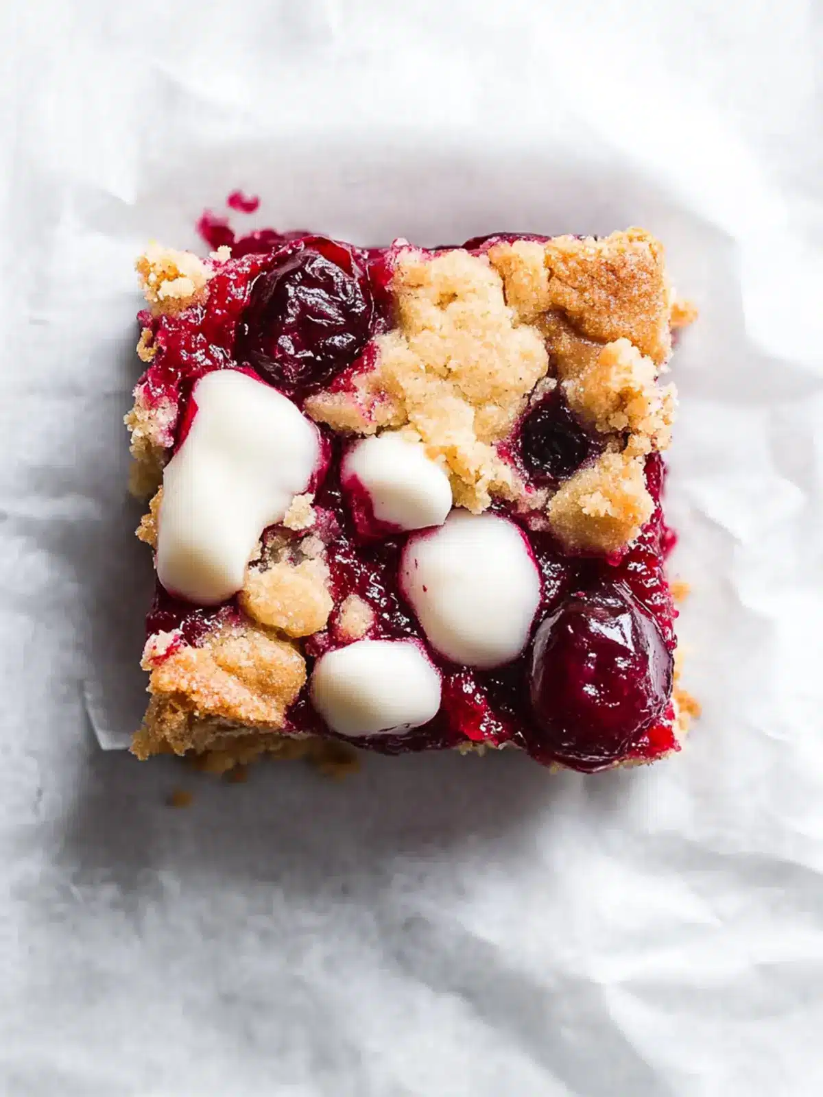 Cranberry Crumble Bars