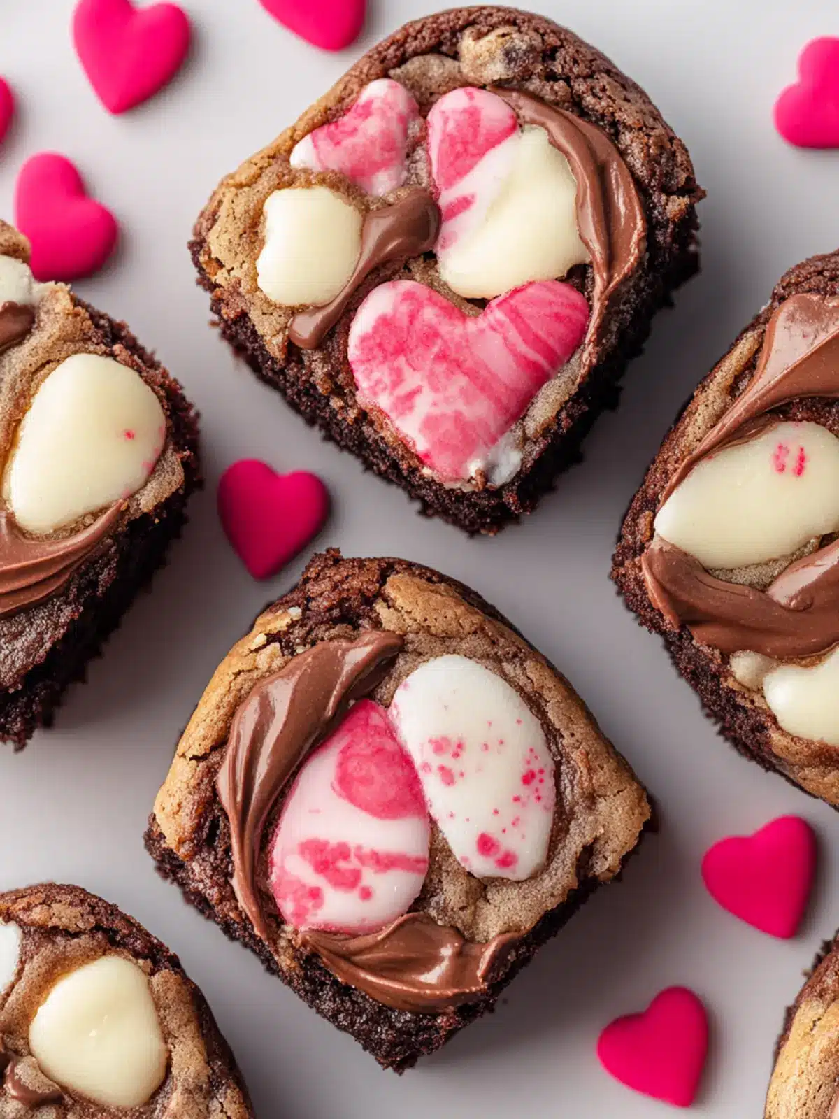 Valentine Brookies: A Sweet Swirl of Love and Indulgence 2 Valentine Brookies