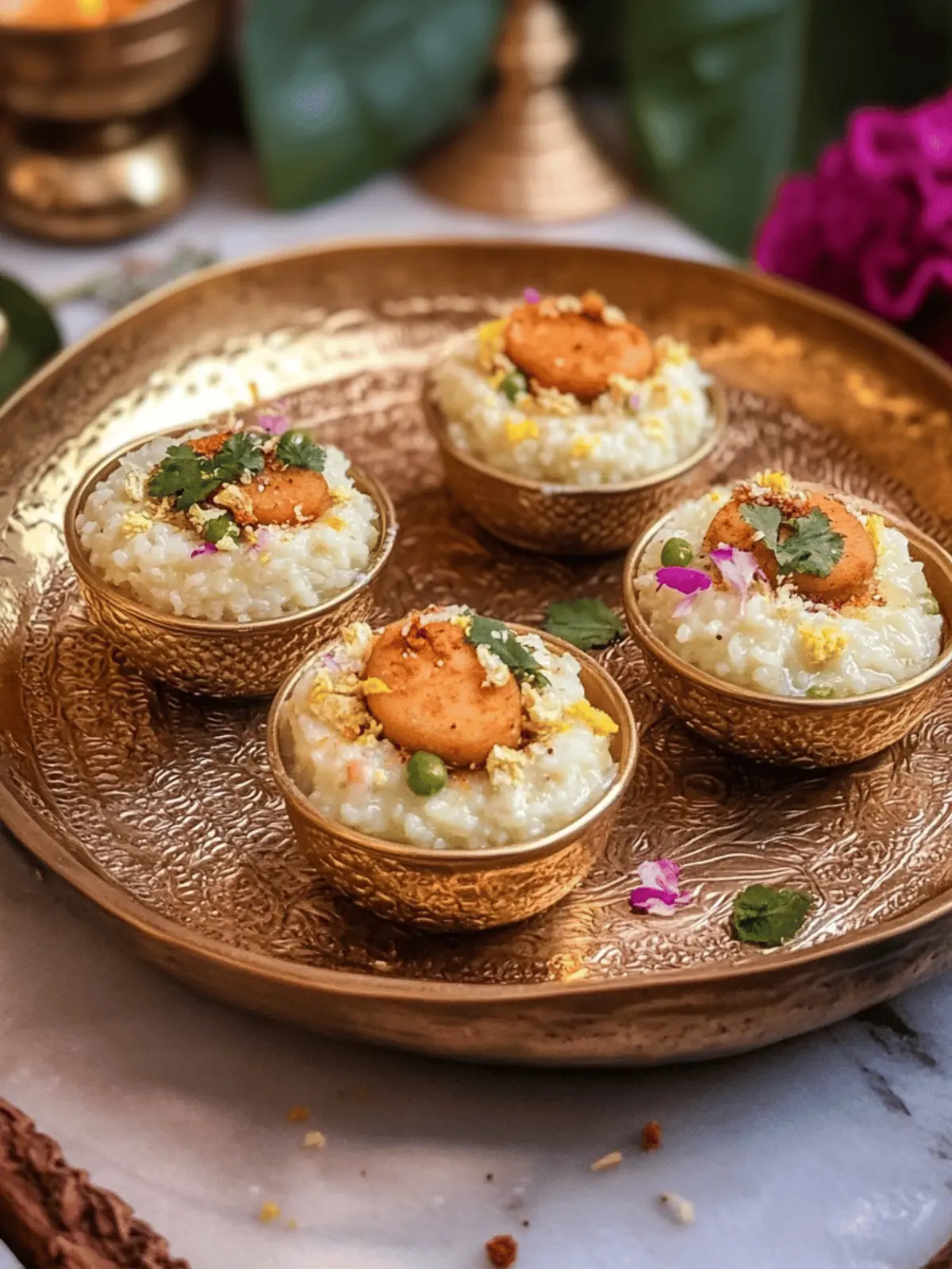 Sitaphal Phirni in Motichoor Cups - A Festive Delight! 3 Sitaphal Phirni In Motichoor Cups Custard Apple Rice Pudding