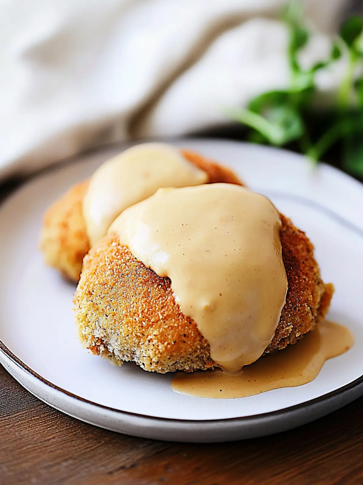 Savory Chicken Pillows with Creamy Gravy for Cozy Nights 4 Chicken Pillows