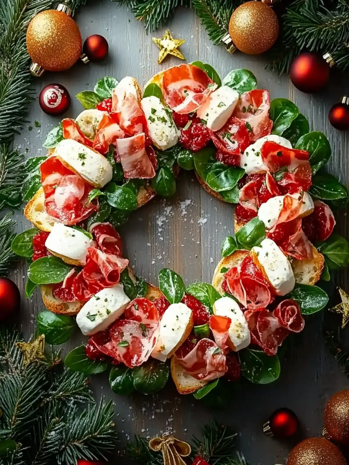 Delicious Christmas Bruschetta Wreath for Festive Gatherings 3 Christmas Bruschetta Wreath