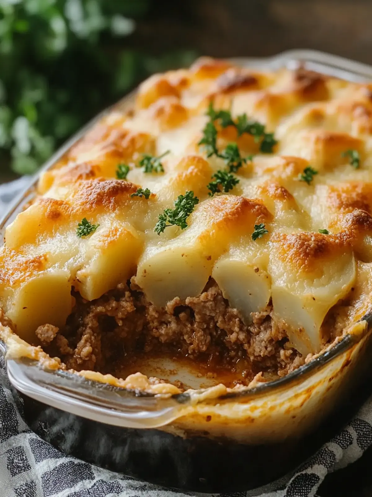 Loaded Potato & Meatloaf Casserole