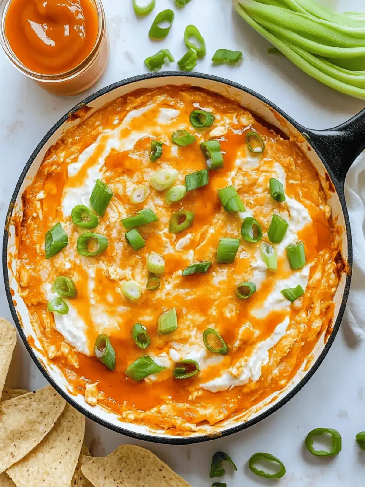 Hot Honey Buffalo Chicken Dip