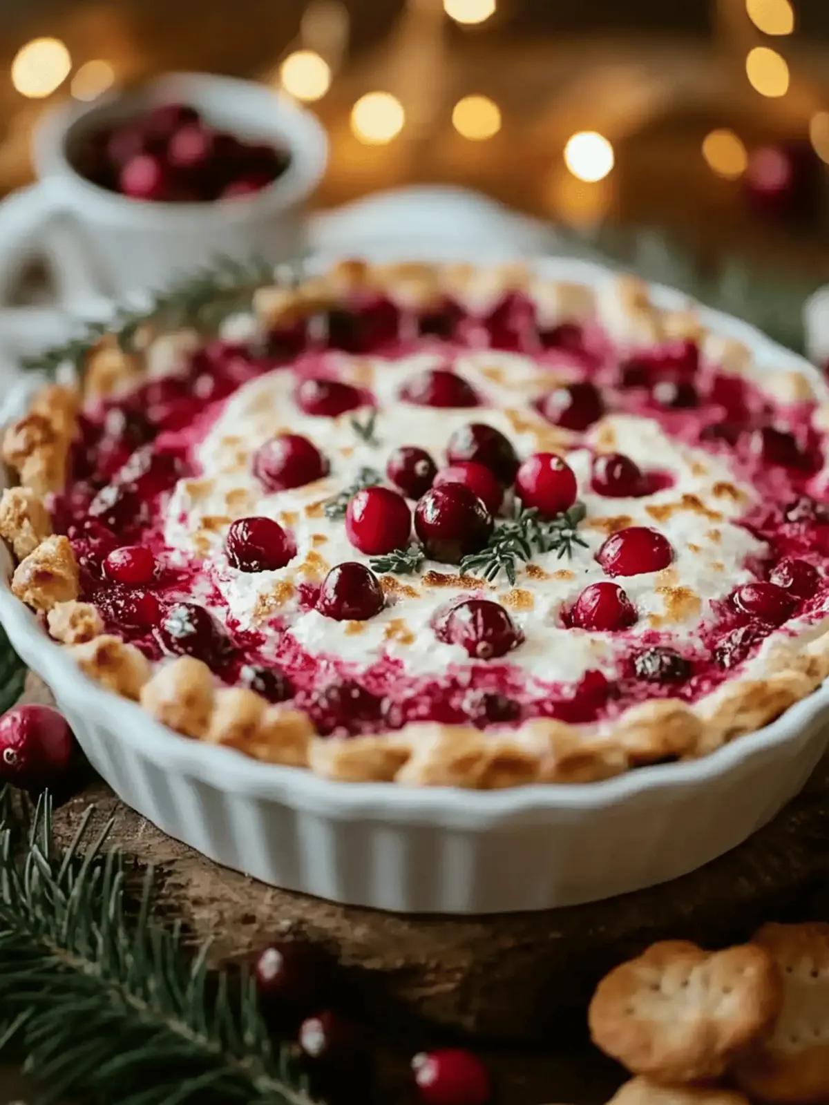 Baked Cranberry Cream Cheese Dip