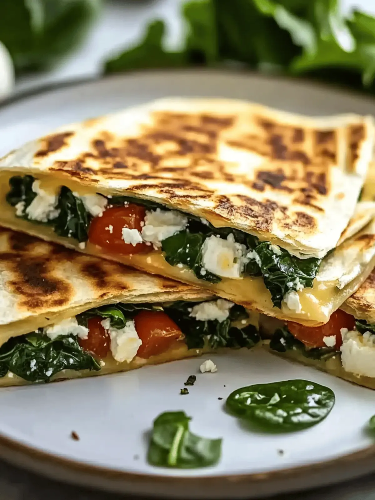 Spinach and Feta Quesadillas for a Flavor-Packed Twist 4 Spinach and Feta Quesadillas