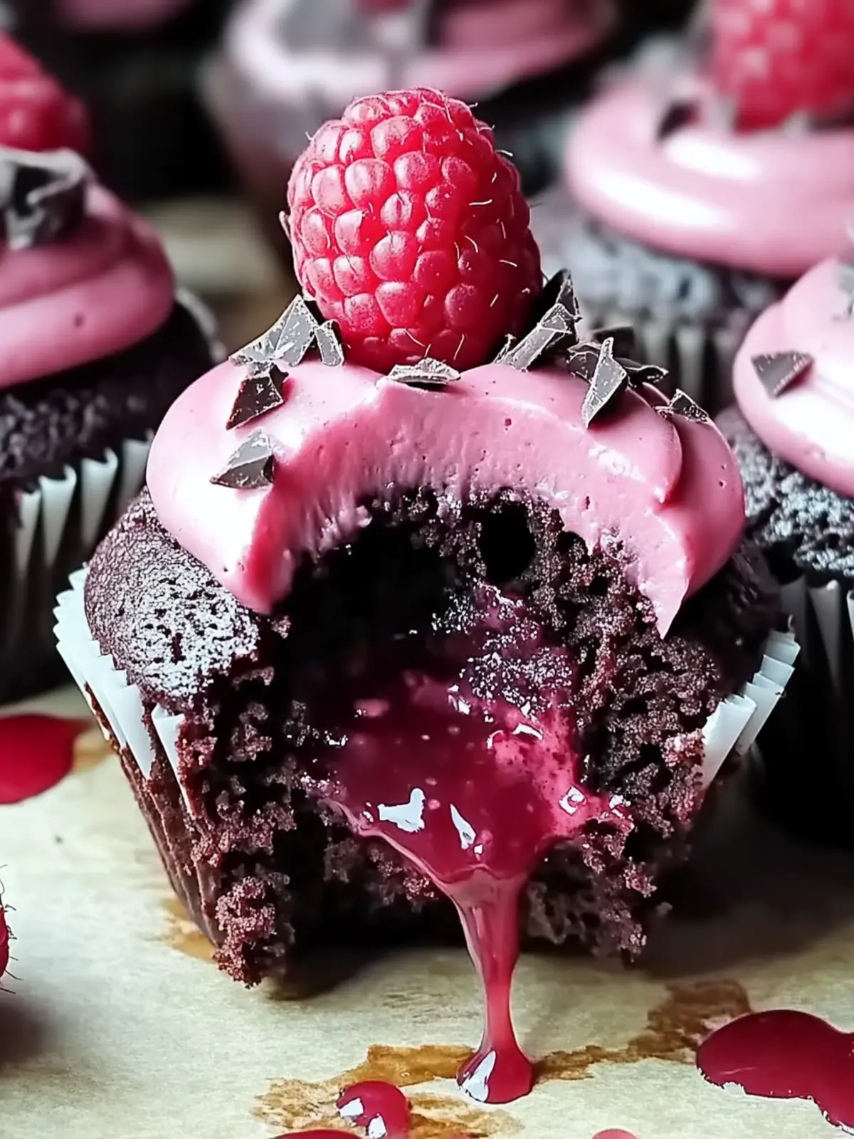 Raspberry Chocolate Lava Cupcakes for Sweet Celebrations 4 Raspberry Chocolate Lava Cupcakes
