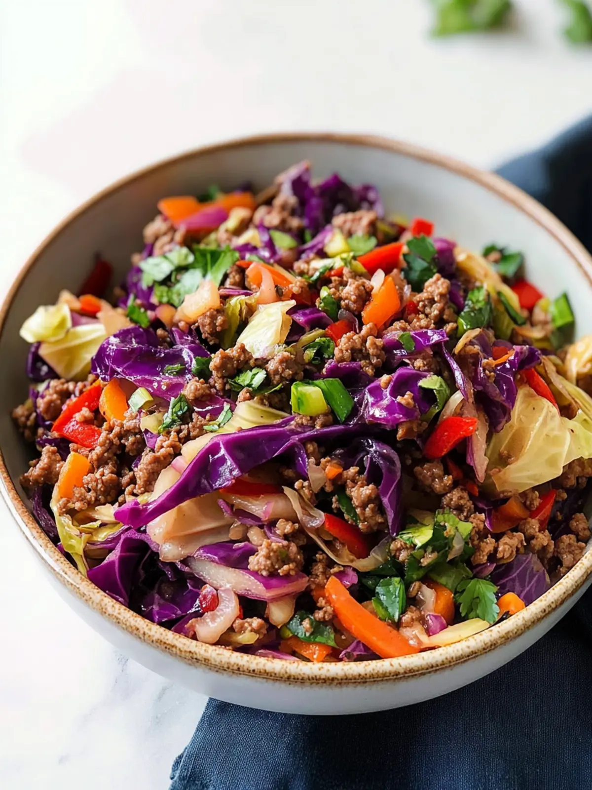 Healthy Ground Beef Cabbage Stir-Fry in Just 15 Minutes! 2 Healthy Ground Beef Cabbage Stir-Fry