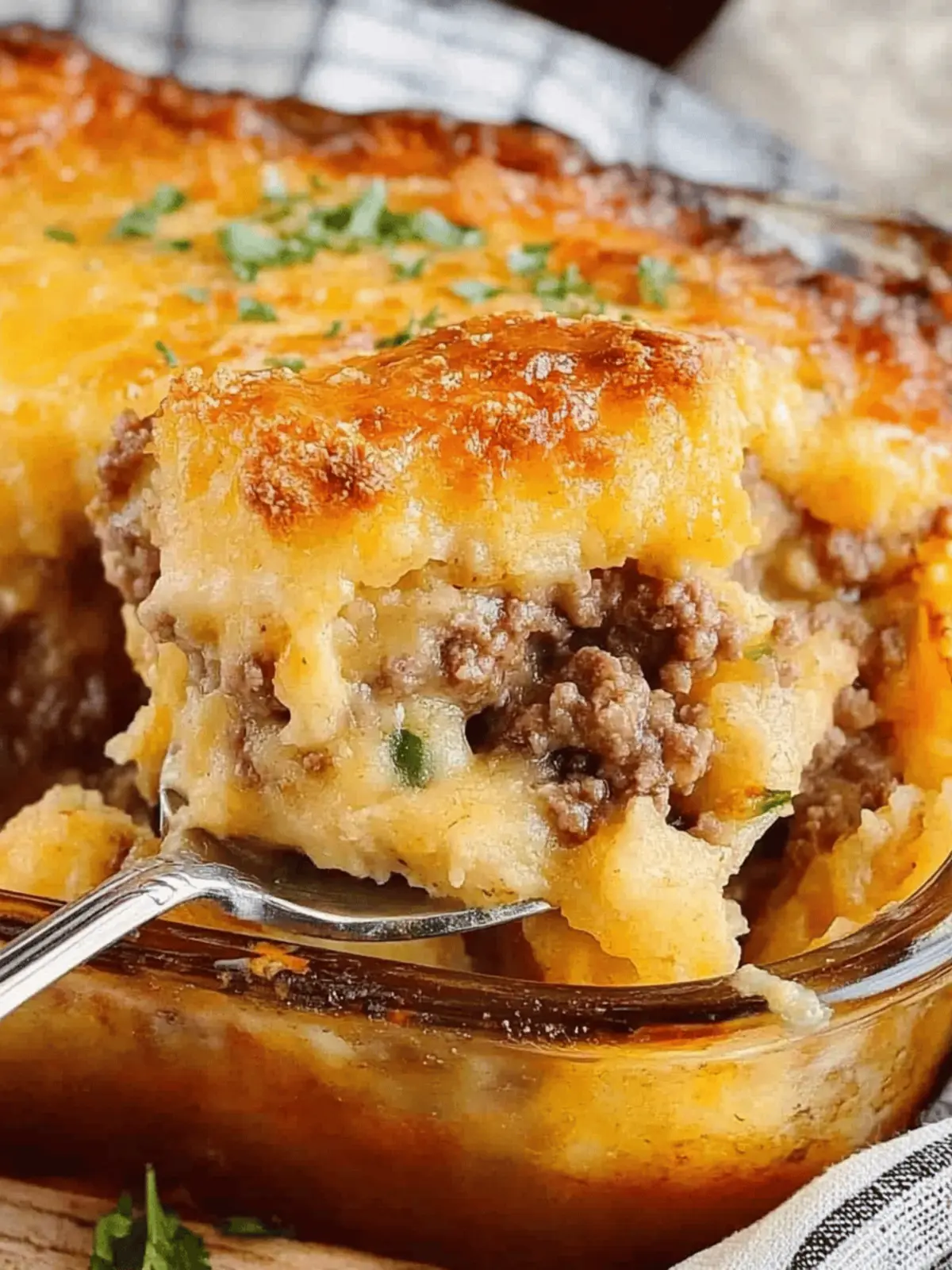 Cheddar Bay Ground Beef Cobbler
