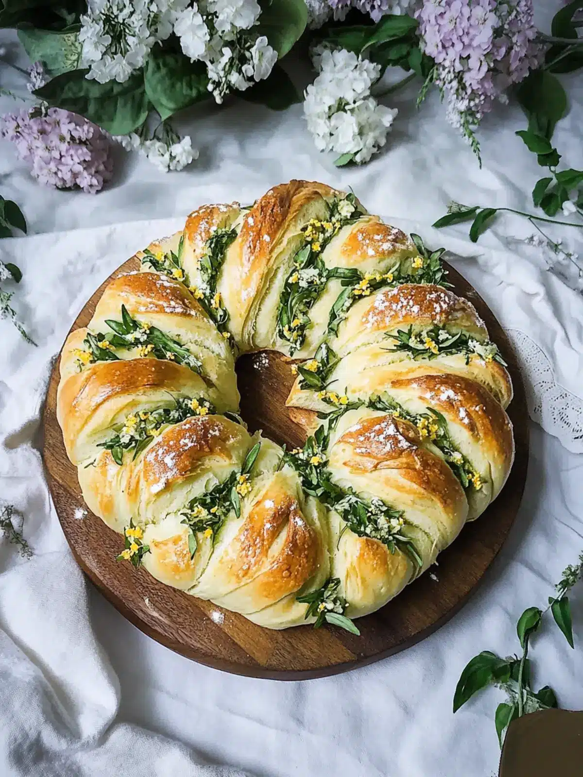 Spring Greens Star Bread: Pull-Apart Perfection for Spring! 4 Spring Greens Star Bread