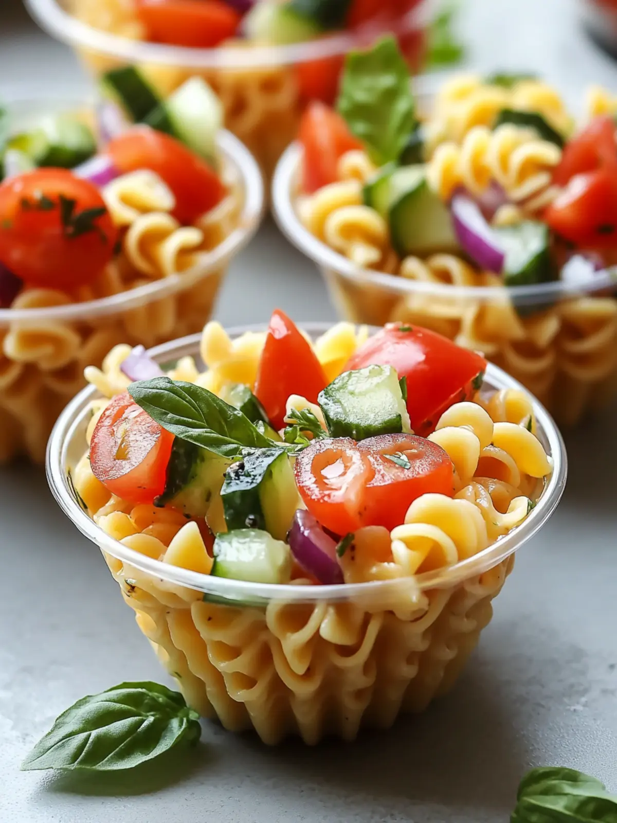 Delicious Pasta Salad Cups Perfect for Any Gathering 2 Pasta Salad Cups
