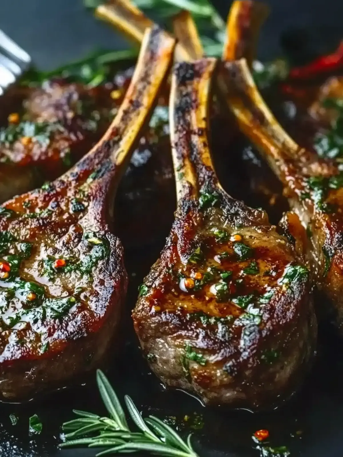 Juicy Garlic Butter Lamb Chops