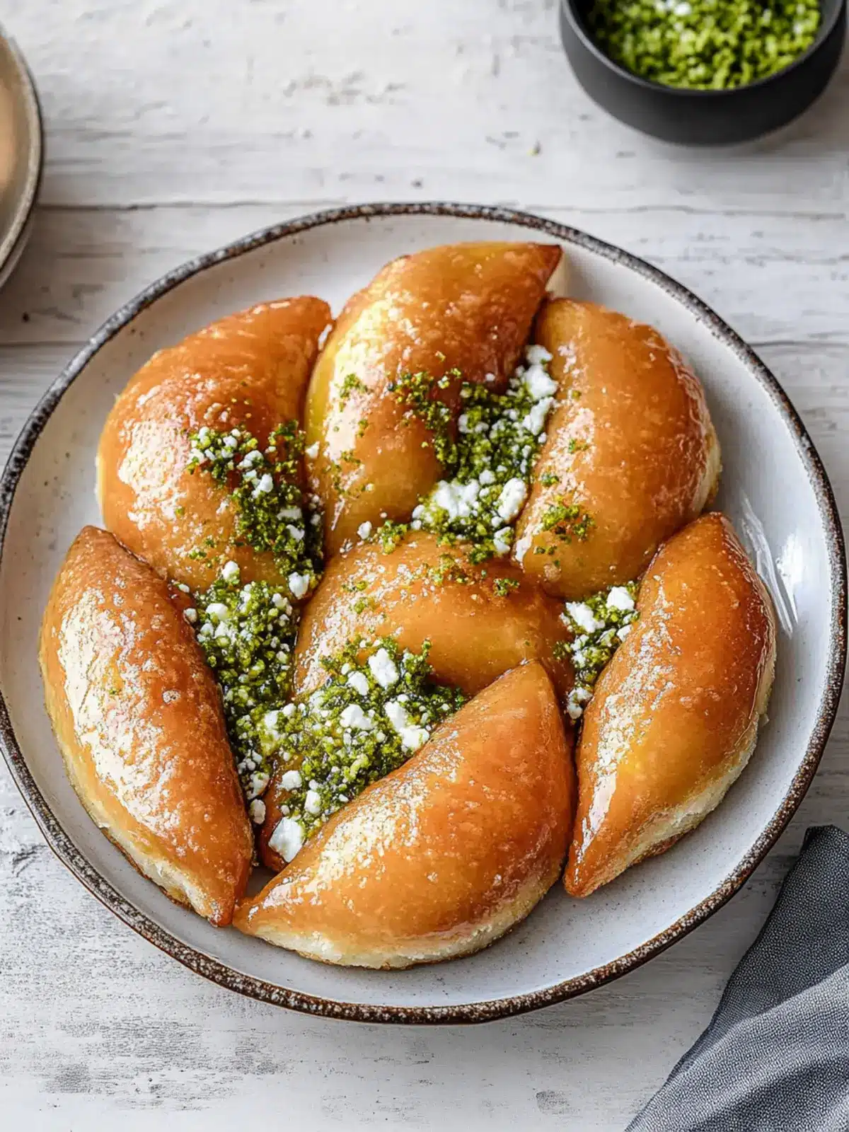 Atayef with Cream Cheese Filling