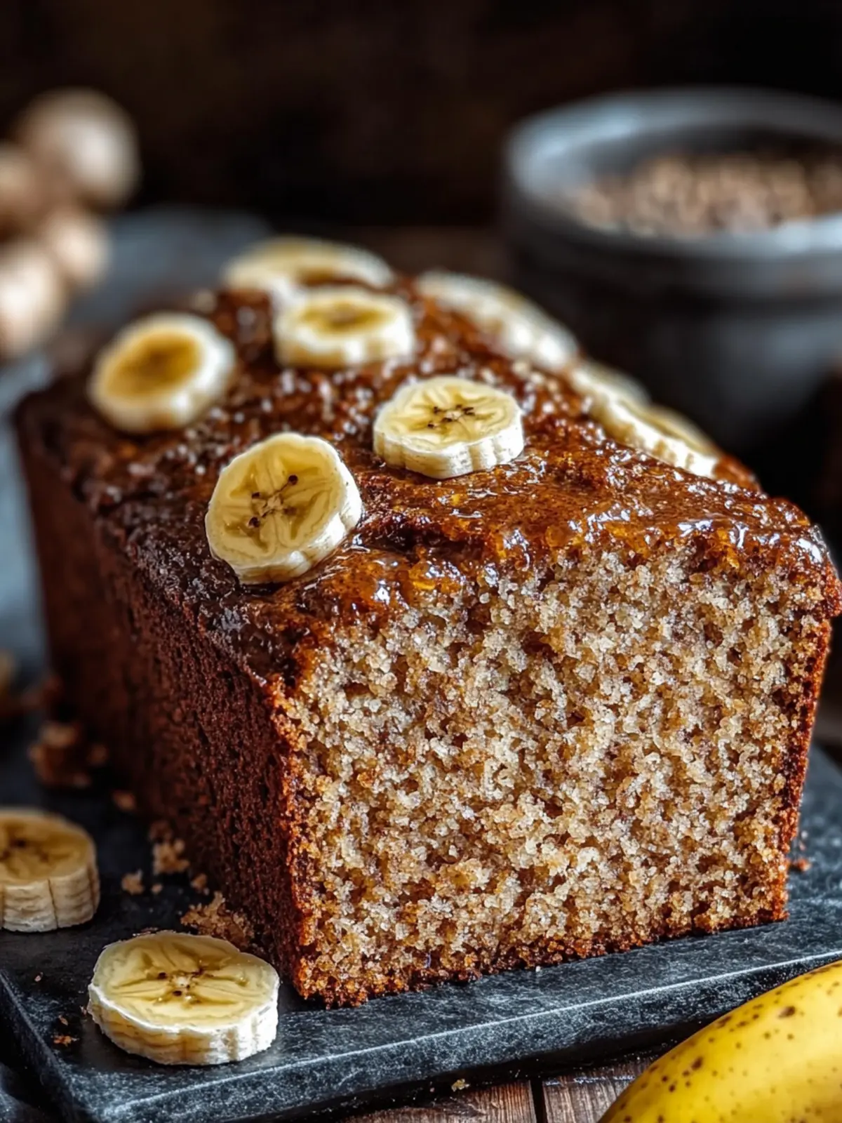 Moist Gingerbread Banana Bread
