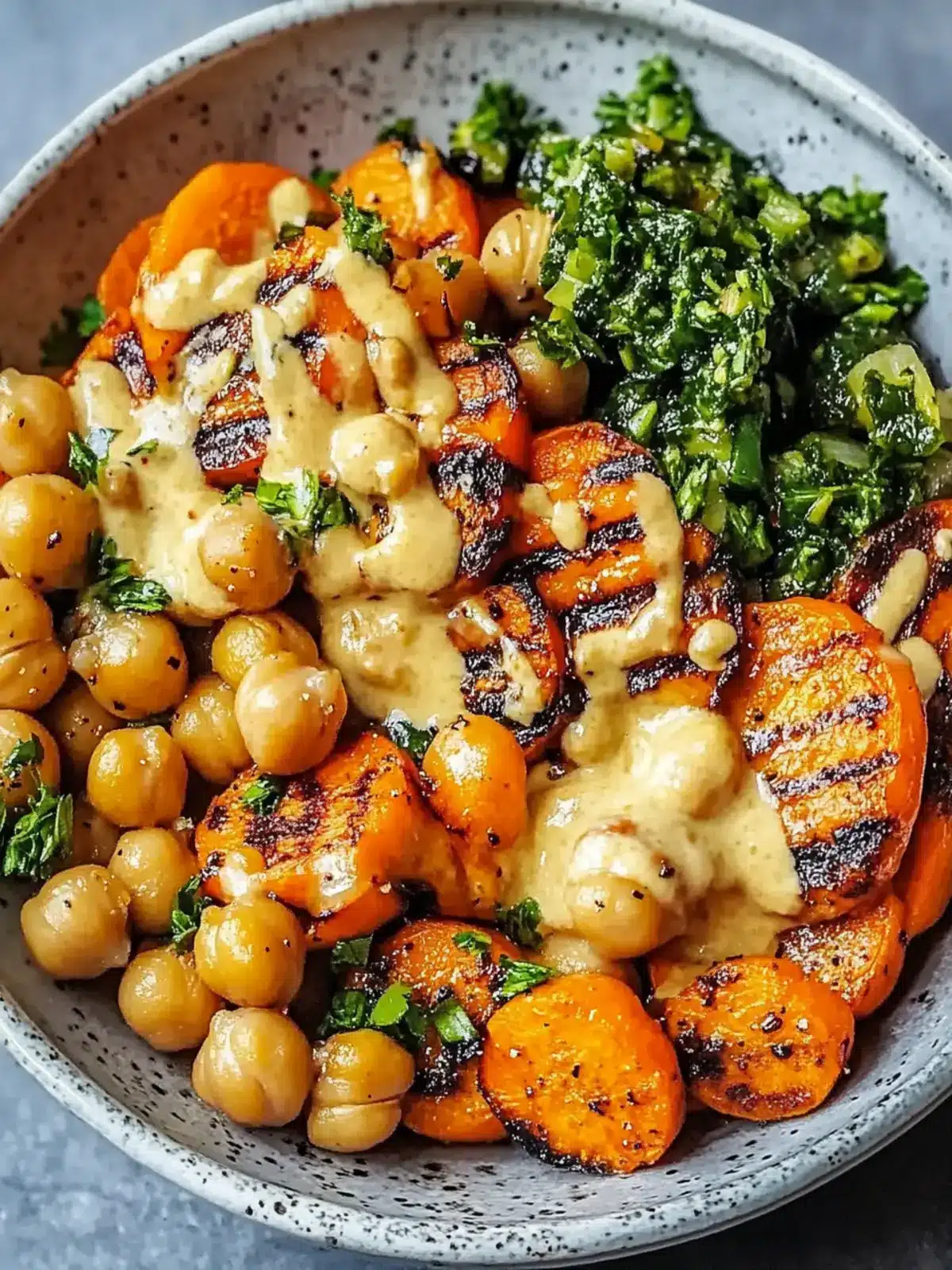 Delicious One-Pan Roasted Carrot and Chickpea Bowl for Dinner 2 One-Pan Roasted Carrot and Chickpea Bowl