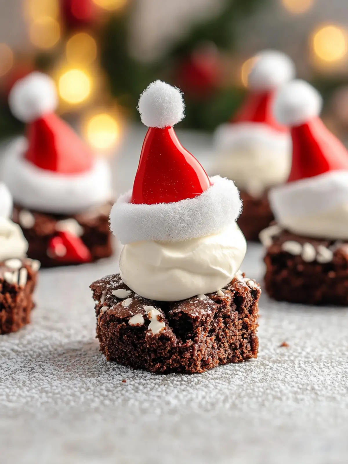 Delicious Santa Hat Brownies: Your New Holiday Favorite 4 Santa Hat Brownies
