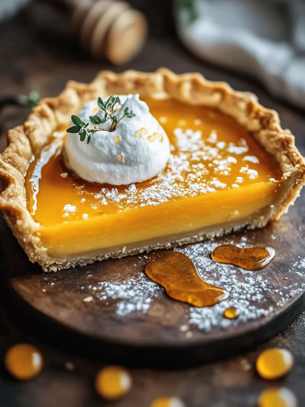 Salted Whiskey Honey Pie